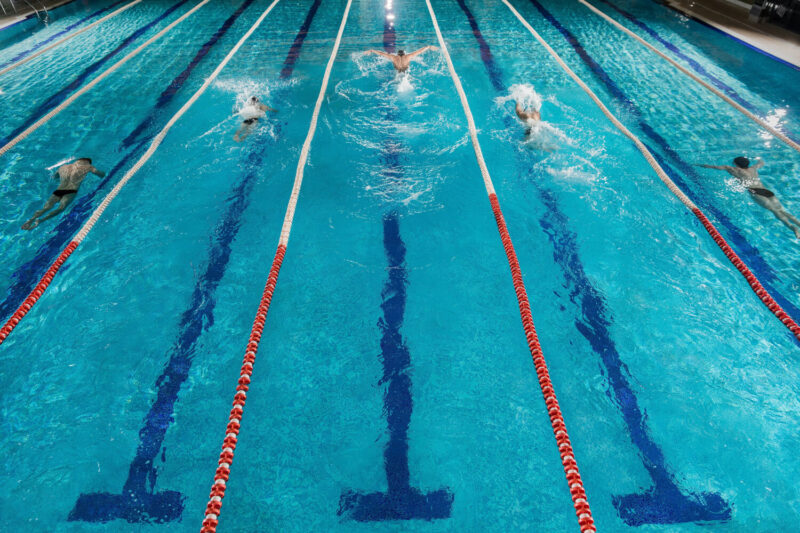 Swimming in the pool